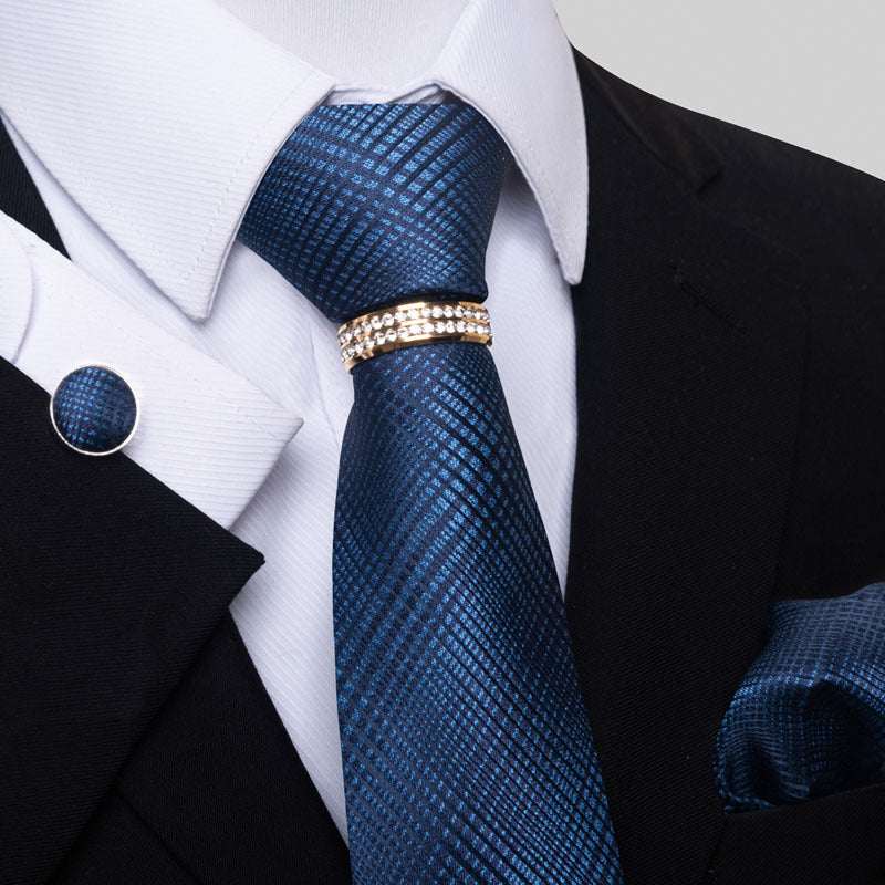 Multi Colored Striped Floral Mens Tie