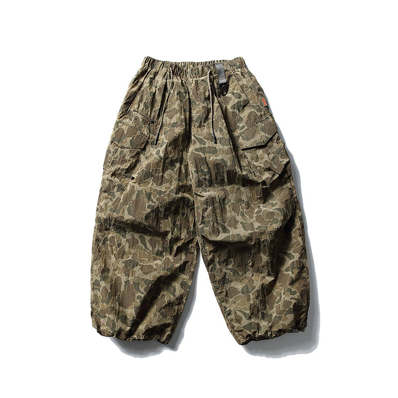 Super Loose Lightweight Outdoor Function Paratrooper Pants Quick-drying Camouflaged Male Overalls