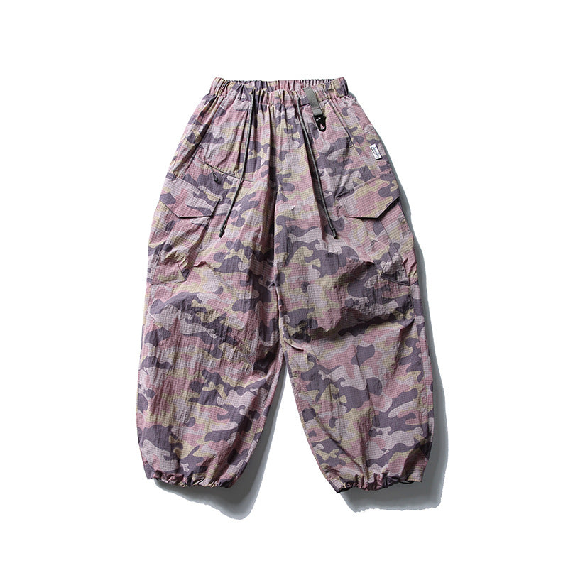 Super Loose Lightweight Outdoor Function Paratrooper Pants Quick-drying Camouflaged Male Overalls