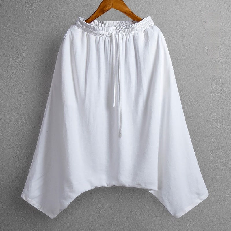 Men's Suit Retro Cotton And Linen Monk Robe