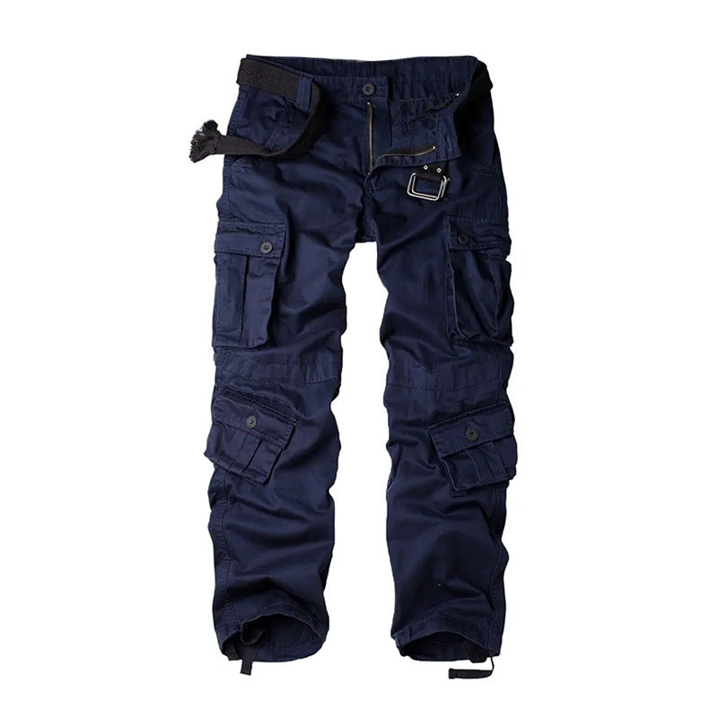 Men's Overalls With Multiple Pockets Loose And Wear-resistant Casual