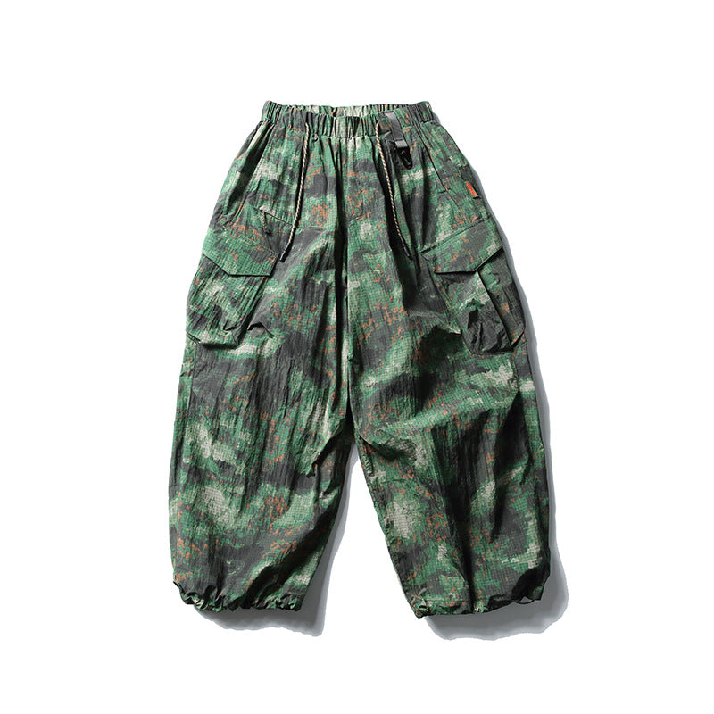 Super Loose Lightweight Outdoor Function Paratrooper Pants Quick-drying Camouflaged Male Overalls