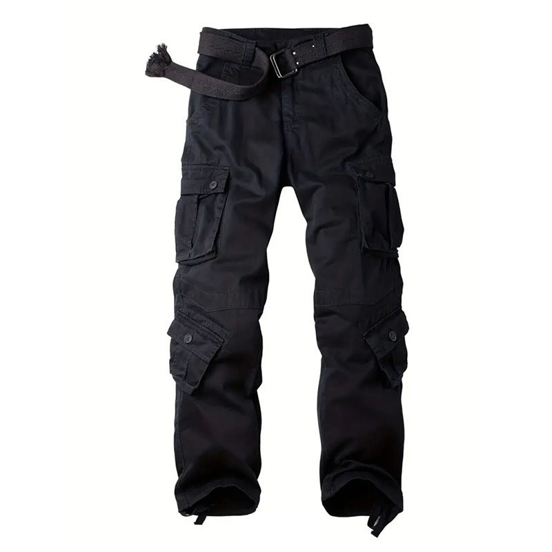 Men's Overalls With Multiple Pockets Loose And Wear-resistant Casual